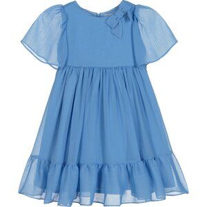 Patachou ! PRINCESS CHARLOTTE STYLE, Chiffon Dress in Cornflower Blue( 3YRS)